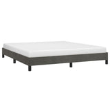 Bed Frame without Mattress Dark Grey Super King Velvet 349852