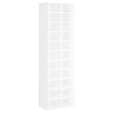 Shoe Cabinet White 54x34x183 cm Engineered Wood 800369