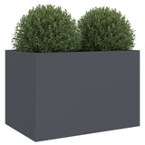 Planter Anthracite 62x40x39 cm Steel 841597
