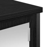 Bathroom Wall Cabinet with Mirror Black Oak 60x21x60 cm 861897
