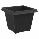 Plant Pots 24 pcs Black 20 x 20 x 16 cm Plastic 3403312