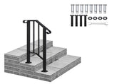Matte Black Outdoor 1st Tier Iron Handrail 49428586