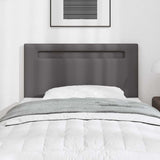 LED Headboard Grey 90 cm Faux Leather 42007295