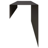 Garden Cover Profile 10 pcs 100 x 10 x 15 cm Steel Black 8012907