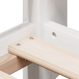 Bunk Bed without Mattress White 75x190 cm Small Single Solid Wood Pine 3282050