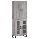 Highboard Grey Sonoma 69.5x34x180 cm Engineered Wood 3199647