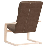 Relaxing Chair Dark Brown Fabric 351056