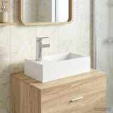 Bathroom Wash Basin Chrome 45.5 x 25.5 x 13 cm Metal 890224