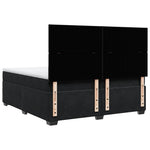 Box Spring Bed with Mattress Black 200x200 cm Velvet 3290998