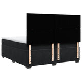 Box Spring Bed with Mattress Black 200x200 cm Velvet 3290998