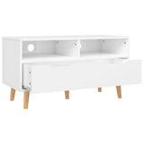 TV Cabinet High Gloss White 90x40x48.5 cm Engineered Wood 326783