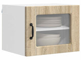 Wall Glass Cabinet PORTO Sonoma Oak 40 x 31 x 40 cm 885189