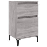 Bedside Cabinet Grey Sonoma 40x35x70 cm 819720