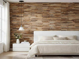 Wall Panel 10 pcs Natural 56 x 18 x 2 cm Solid Teak wood 42046657
