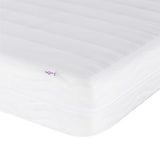 Bed with Mattress "Hvar" Black and White 90x190 cm Single Faux Leather 3208753