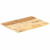 Table Top Solid Mango Wood 25-27 mm 90x70 cm 286029
