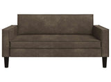 XXL Armchair Dark Grey Faux Suede Leather 42043540