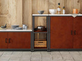 Kitchen Storage with Shelf Rusty 30 x 50 x 92 cm Steel 874981