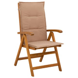 5-Piece Garden Dining Set Natural Solid Acacia Wood 3434485