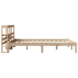 Bed Frame without Mattress 150x200 cm King Size Solid Wood Pine 3305724