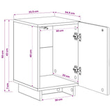 Bedside Cabinet High Gloss White 33.5 x 34.5 x 50 cm 8011413