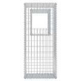Gabion Basket Posts/Planters 2 pcs Steel 50x50x120 cm 142544