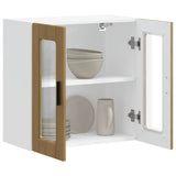 Kitchen Wall Cabinet with Glass Door Porto Artisan Oak 854156