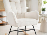 Rocking Chair Rocker Chair Single Recliner Casual Lounger Lounge Chair Cushion for Living Room N605P181515W