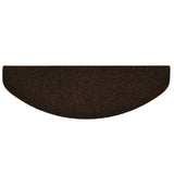 Stair Mats Self-adhesive 30 pcs 65x21x4 cm Brown Half Round Large 3365662
