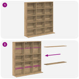 CD Cabinet Artisan Oak 96 x 23.5 x 97.5 cm Engineered Wood 8012673
