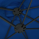 Garden Parasol Blue Polyester fabric, Aluminium pole and ribs Large 47303