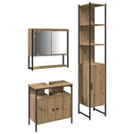 Bathroom Furniture Set 3 pcs Artisan oak 33 x 33 x 185.5 cm 3334371