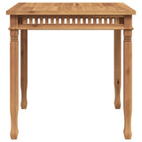 Garden Dining Table 80x80x80 cm Solid Teak Wood 49384