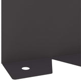 Lawn Edging 10 pcs 102 x 10 x 4 cm Steel Black 8008742
