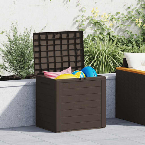 Garden Storage Box Brown 58.5x46x55 cm Polypropylene 152194
