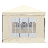 ZNTS Folding Party Tent with Sidewalls Cream 3x6 m 93543