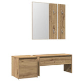 Hallway Furniture Set Artisan Oak Engineered Wood 3329172