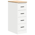 ZNTS Garage Cabinets 2 pcs White Engineered Wood 3328314