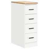 Garage Cabinets 2 pcs White Engineered Wood 3328314
