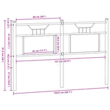 Replace Headboard Sonoma Oak 137 cm Engineered Wood and Steel 4106824
