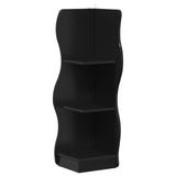 Corner Shelf with Shelf Black 34 x 33 x 102 cm Engineered Wood 899937