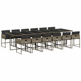 Garden Dining Set Grey, Dark Grey 3211304