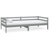 Day Bed without Mattress Grey Solid Wood Pine 90x200cm 806932