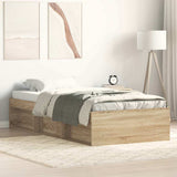 Bed Frame without Mattress Sonoma Oak 100x200 cm 3203833