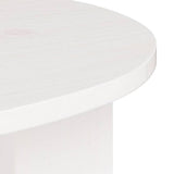 Coffee Table White 50 x 40 x 50 cm Solid pine wood 873527