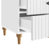 Bedside Cabinet with Drawer High Gloss White 43x 41 x 66.5 cm 894099