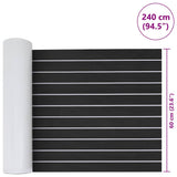 Boat Mat Striped Dark Grey with White 240 x 60 x 0.5 cm EVA 42008471