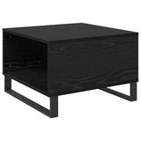 Coffee Table Black Oak 55 x 55 x 36.5 cm Engineered Wood 881665