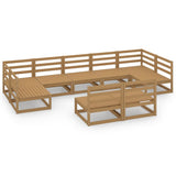 9 Piece Garden Lounge Set Solid Pinewood 3076162