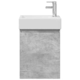 Bathroom Vanity Unit with Tap Concrete Grey 45.5 x 22.5 x 84 cm 889454